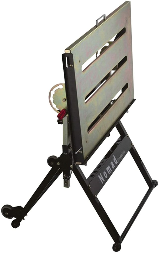 Table De Soudage Roulante OXEO - Surface Perforée 91x46 Cm, Charge 300kg, 2 Serre-Joints & 2 Aimants - Établi Mobile Robuste Pour Atelier