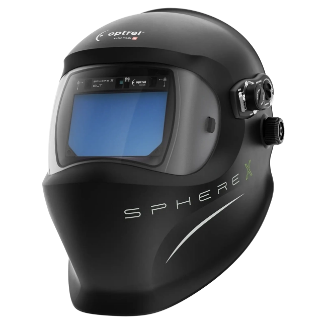 Masque de soudage Optrel SphereX CLT noir – vue de trois quarts