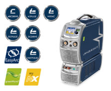 Poste TIG Böhler URANOS NX 2200 AC/DC avec groupe de refroidissement et pictogrammes des procédés
