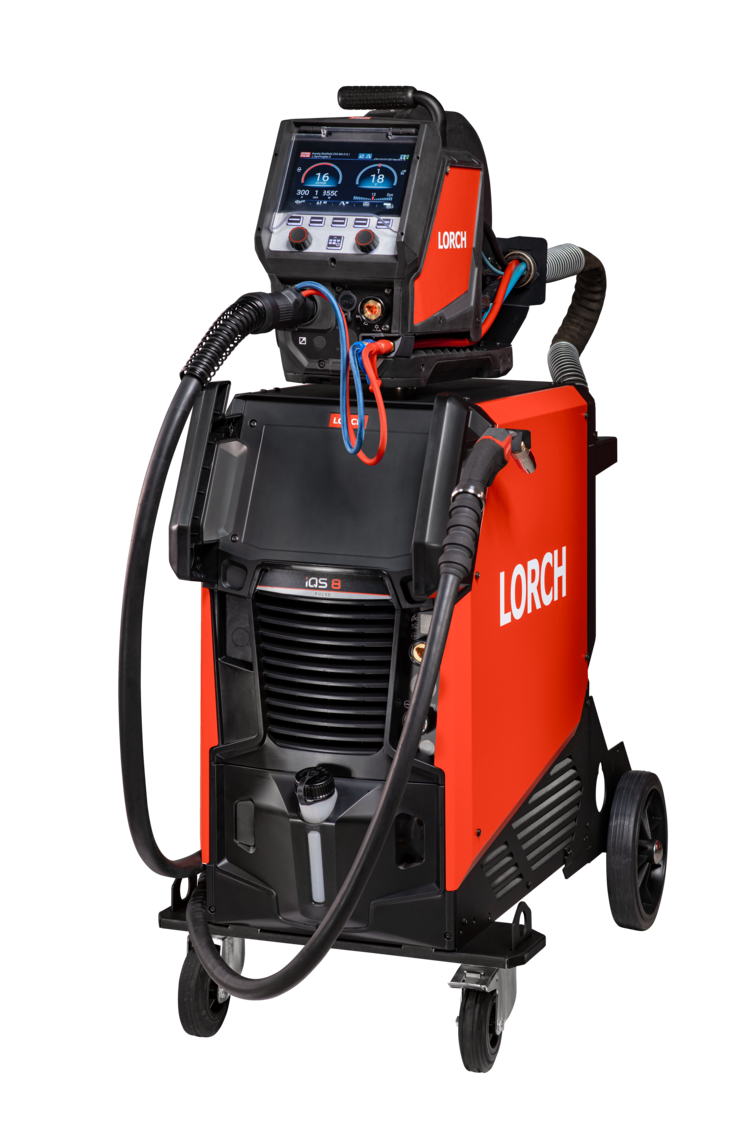 Installation de la gamme Lorch iQS avec refroidissement par eau, illustration de configuration